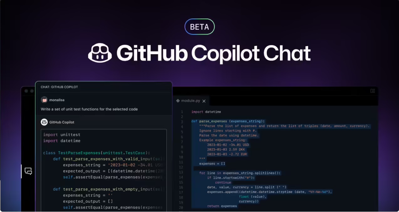 微软 GitHub AI 代码助手 Copilot Chat 现已开放个人使用